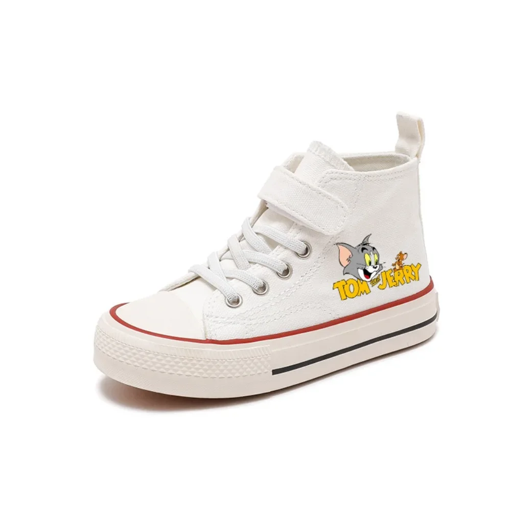 New Girl KidsTom and Jerry Boys Kids Canvas Shoes Casual Cartoon Sport  Children Fashion Print Shoes Boys Tennis Shoes