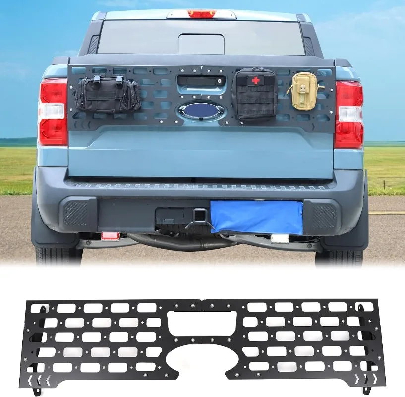 Aluminum Alloy Car Rear Door Cargo Organizer Tailgate Molle Panel Tool Fixing Bracket For Ford Maverick 2022-2025 Accessories