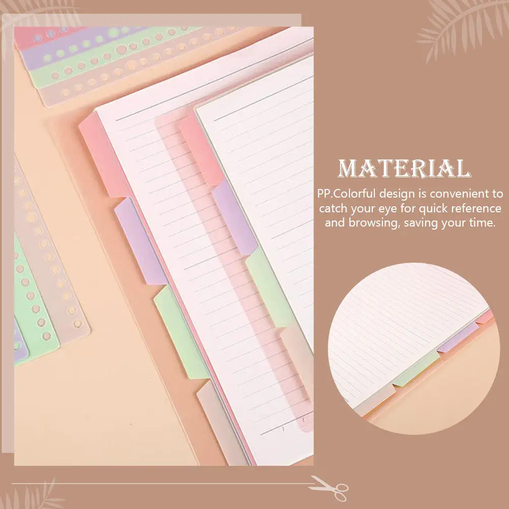 

20Pcs Professional Replaceable Binder Dividers with Writable Tabs for Quick Reference Colorful Indexing Organizing Documents
