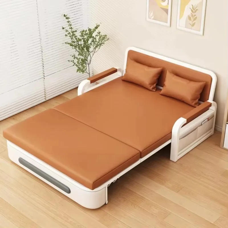 Divano letto singolo pieghevole soggiorno letto singolo balcone divano letto multifunzionale in pelle