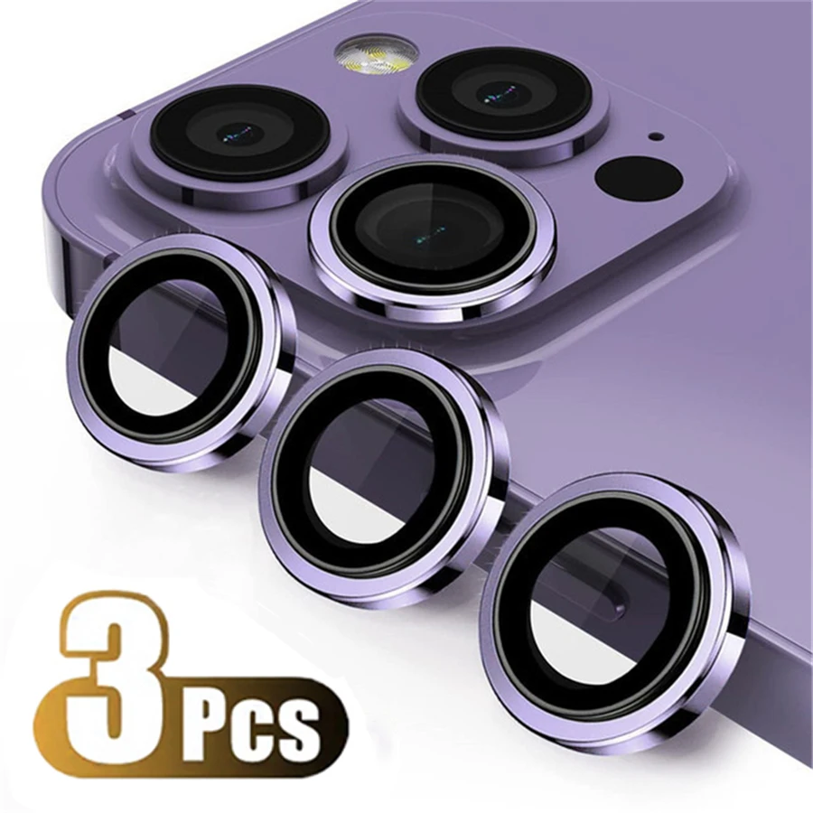 Originele Titanium Kleur Camera Protector Voor iPhone 16 Pro Max 15 14 13 12 Mini Pro Max Metalen Ring Gehard Glas lens Cover Cap - afbeelding 1