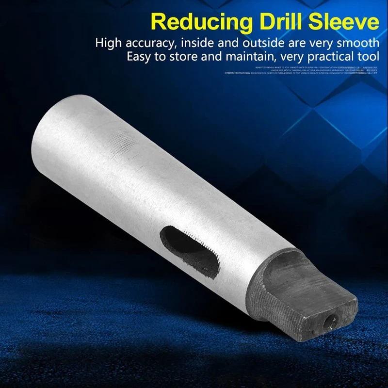 3Pcs/Set Reducing Drill Sleeve, Mt1- Mt2 Mt2- Mt3 Mt3- Mt4 Morse Taper Drill Sleeve Taper Adapter For Lathe Milling