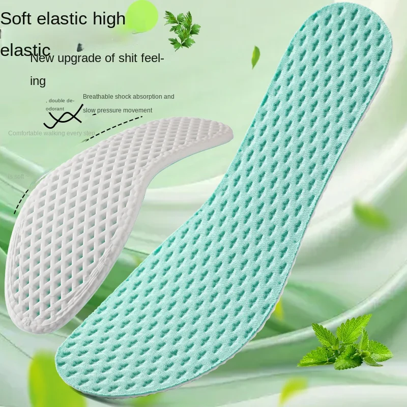 

1 pair Feet Sole Soft Orthopedic Sport Insoles Breathable Shock Absorption Insole Arch Support Running Shoes Pad for Men Women