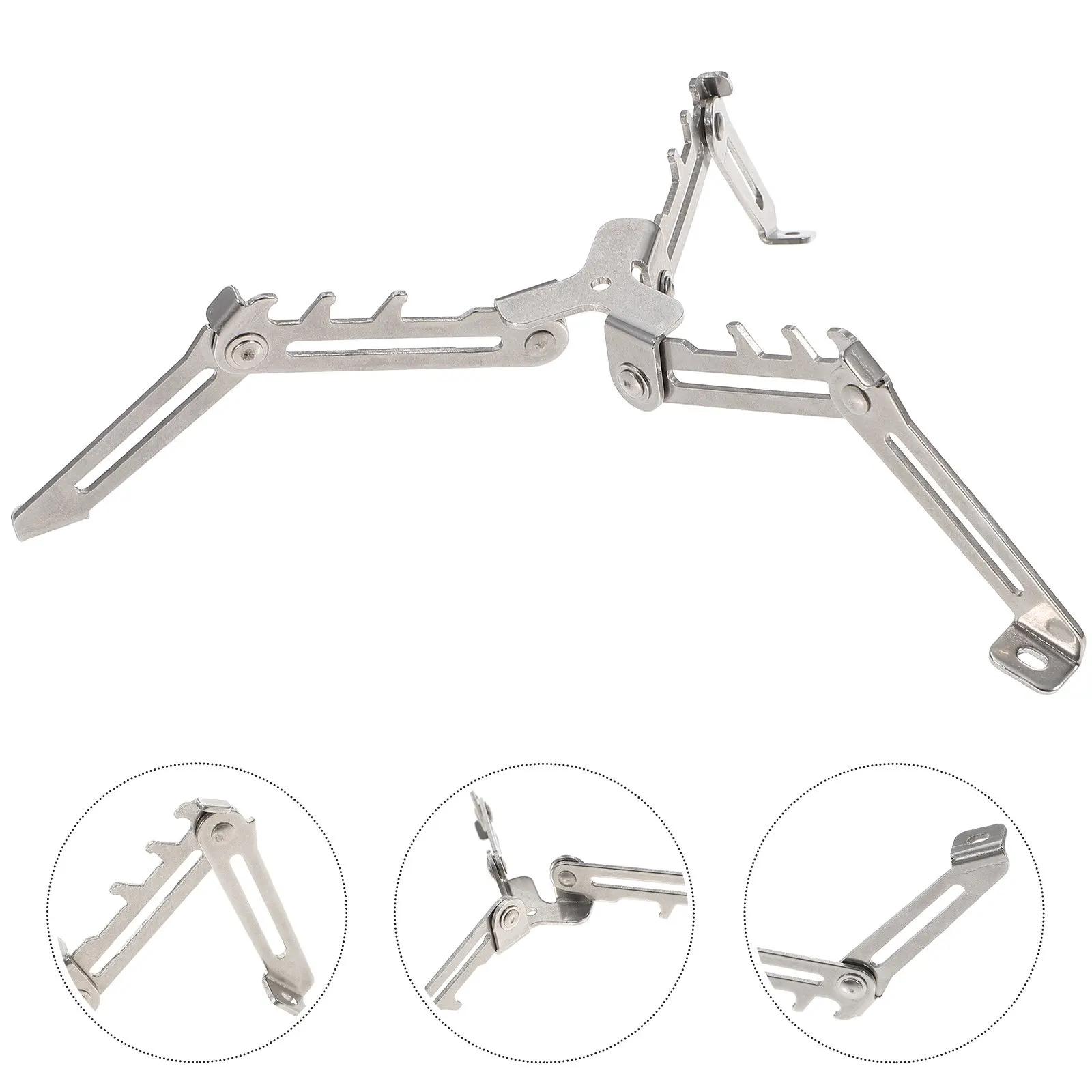 

Portable Camping Gas Tank Stand Foldable Metal Bracket Gas Canister Holder Tripod Stable Outdoor Rack Folding Tank Stand