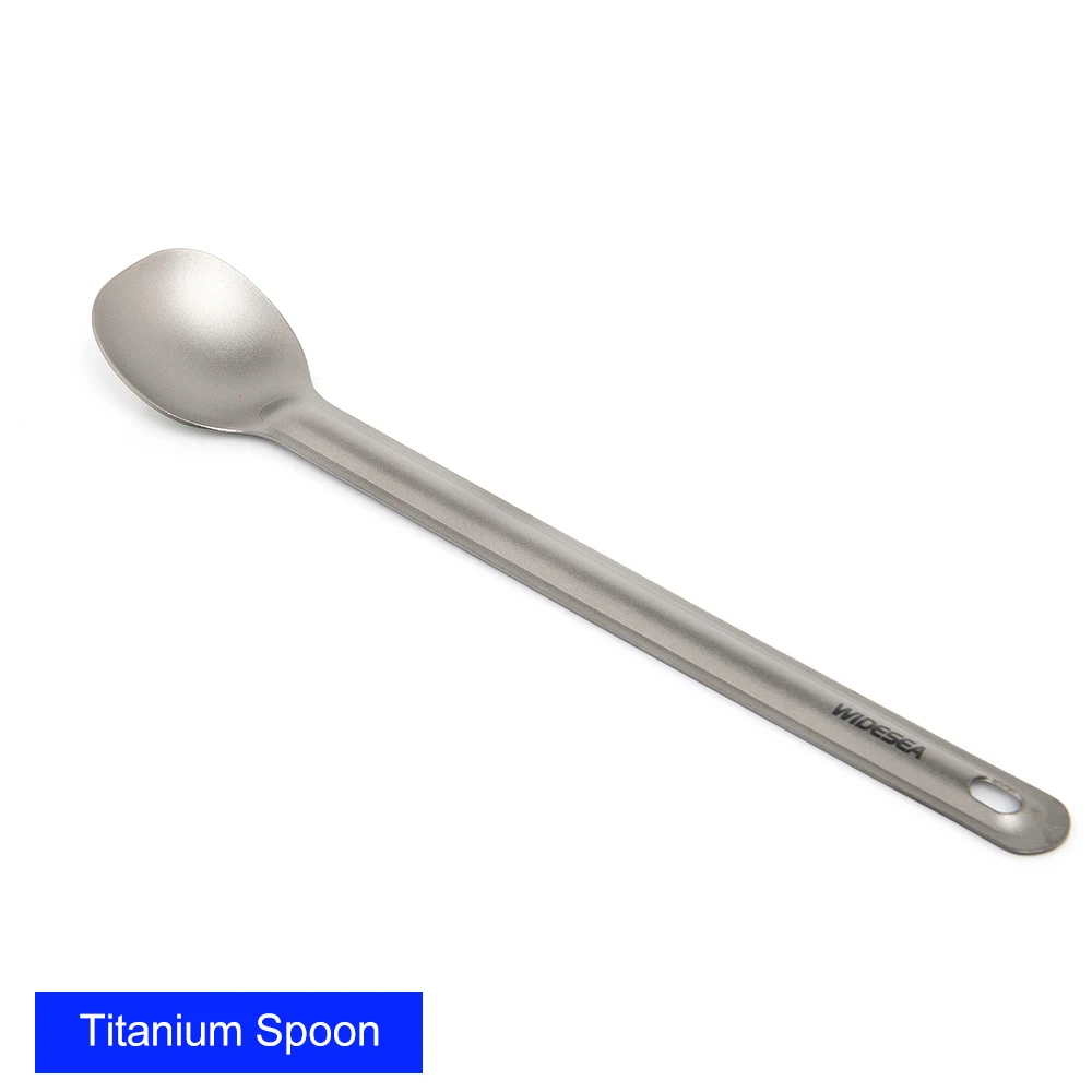 Widesea Camping Titan Spork Löffel Outdoor Leichte Gabel Geschirr Tragbare Picknick Wandern Reisen Ultraleichtes Geschirr