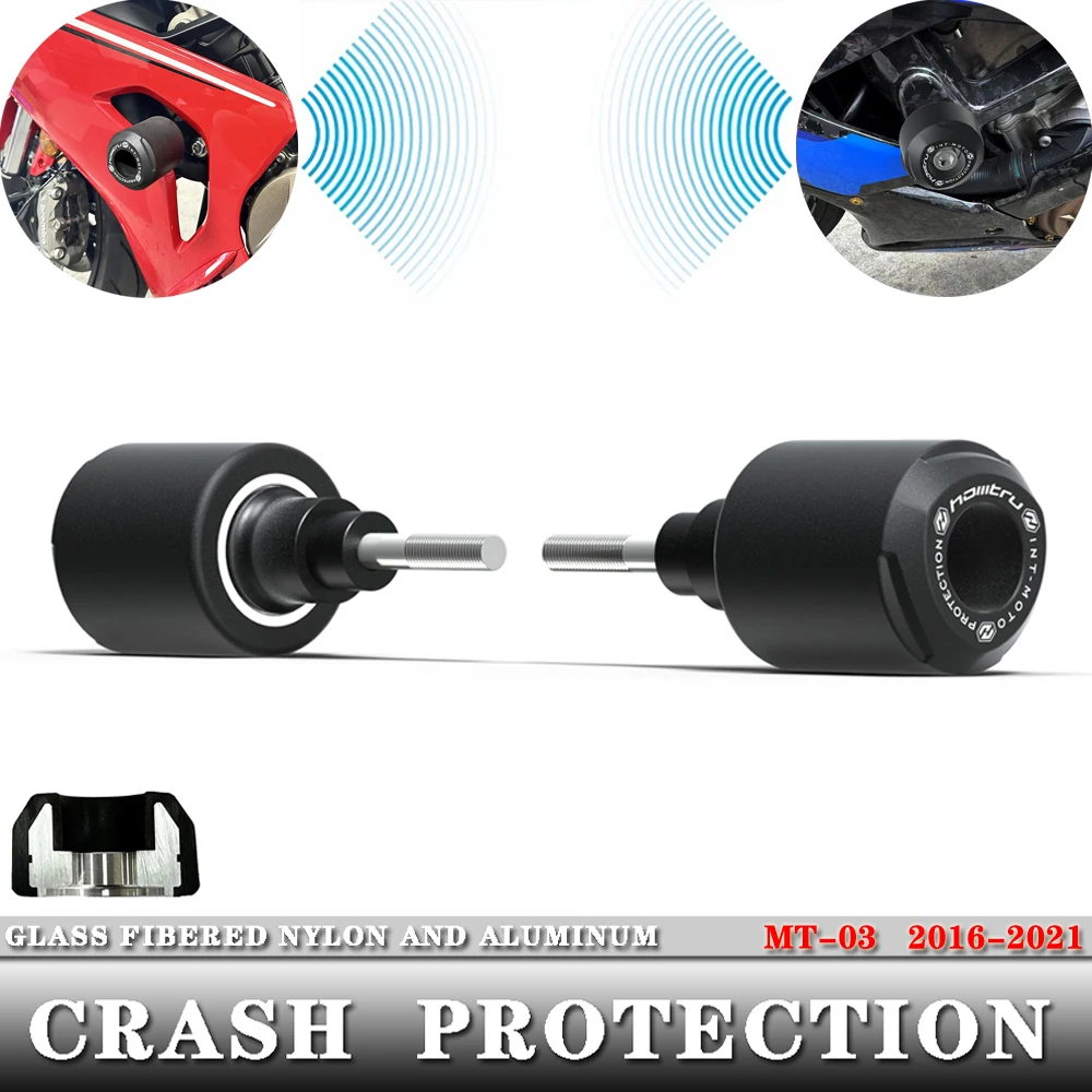 

For yamaha YAMAHA mt-03 MT-03 2016 2017 2018 2019 2020 2021+ motorcycle Crash Protection Bobbins Aluminum + nylon