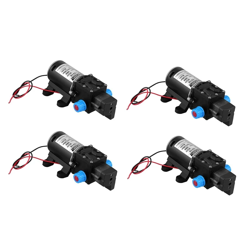 

4X 12V 100W High Pressure Self Priming Water Pump 160Psi 8Lpm Caravan Camping Boat