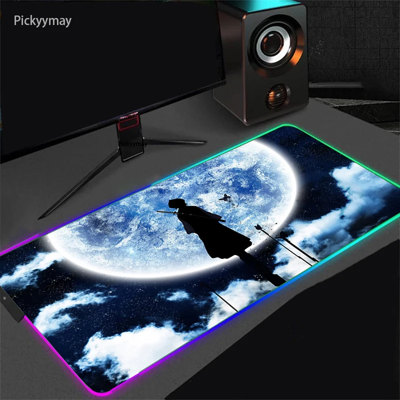 

Anime BLEACH Mouse Pad RGB Mousepad With Backlight XXL Laptop Table Pads Desk Carpet Office PC Gaming Accessories LED Mouse Mat