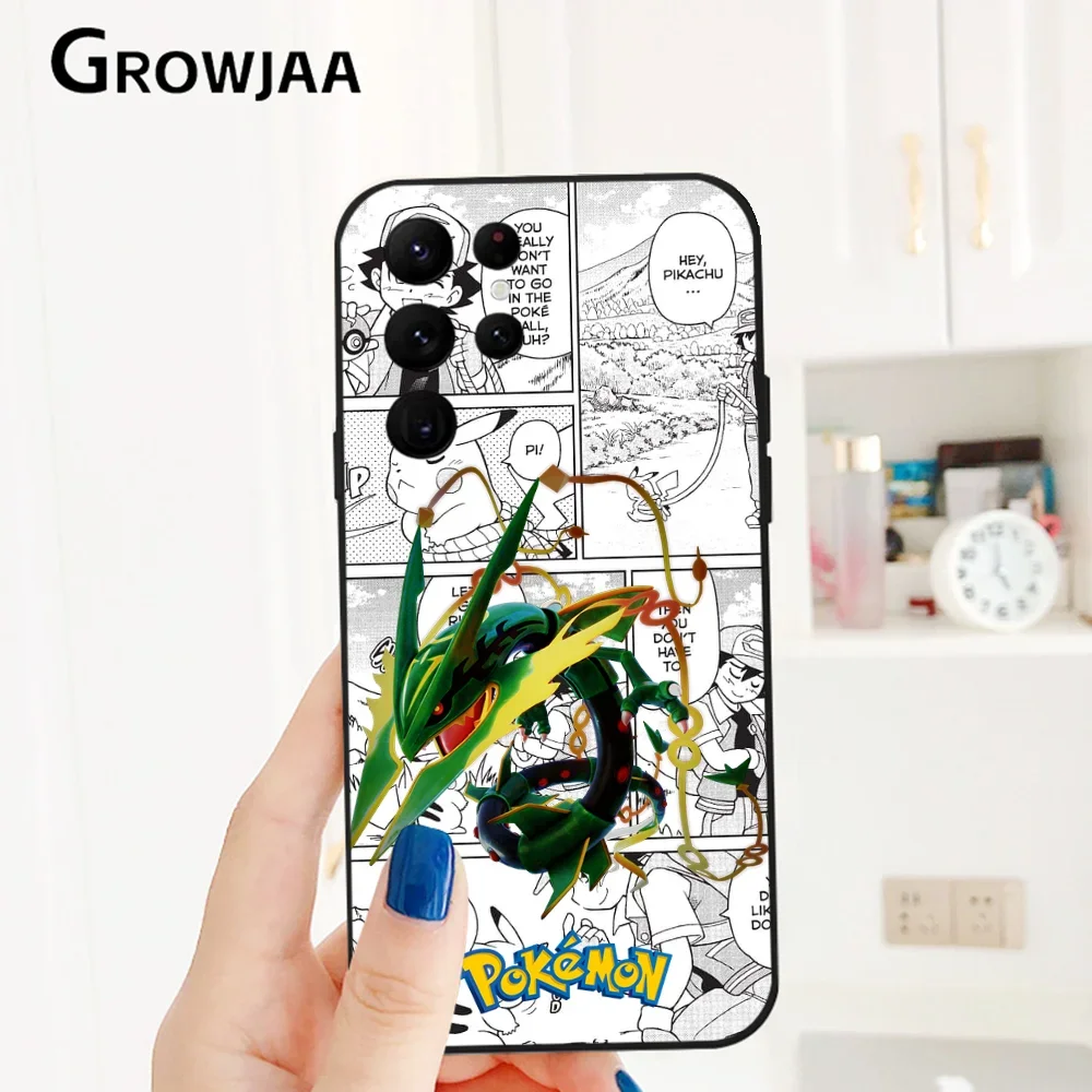 Etui na telefon Funny Cartoon Rayquaza do Samsung Galaxy S24 Ultra S22 S23 Ultra S21 S20 5G Protective Silicone TPU Funda