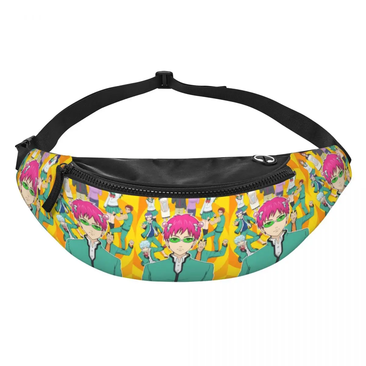 

Поясная сумка Custom S-Saikies K Animes Omnipotent: мультяшная сумка-бананка для мужчин и женщин, для велоспорта, кемпинга, телефона и денег