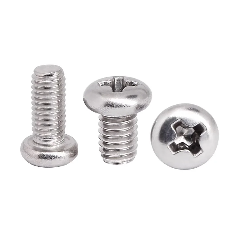 5pcs American 304 stainless steel round head wire /Phillips head machine screw 1/4-20 5/16-18 * 1/2 7/8 1-3/8 1-5/8  2" 2-1/2 3"