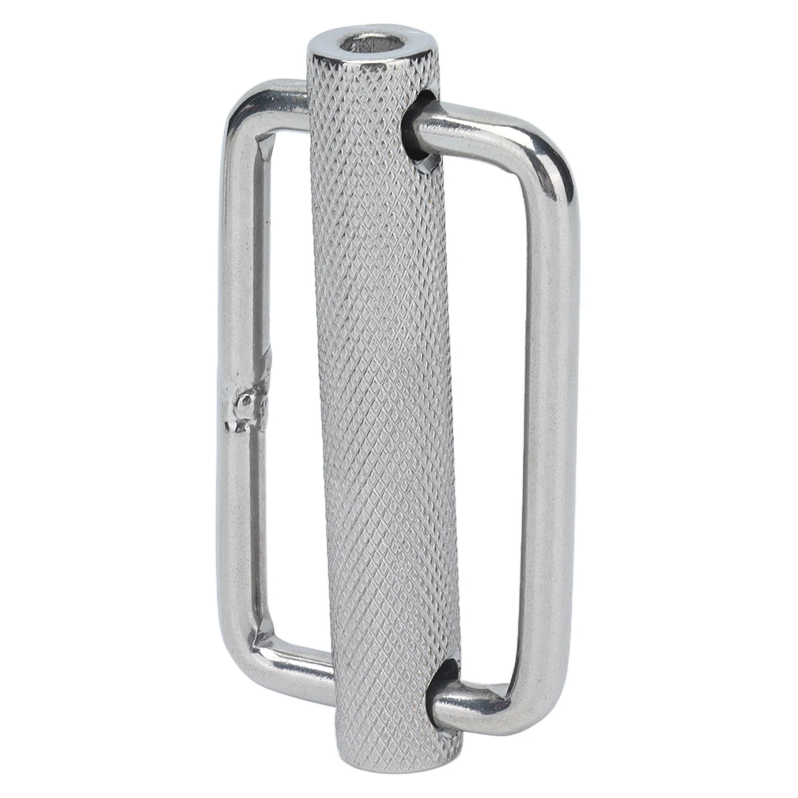 2Pcs Slide Buckle Adjustable Rectangle Slide Buckle Stainless Steel Knurled Roller Belt Buckles Webbing Marine Straps Accessory