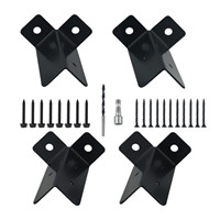 4pcs Adjustable Deck Post Anchor Base Brackets Fence Support For Pergola Railing Adjustable And Versatile 35x30x2.8 Mm