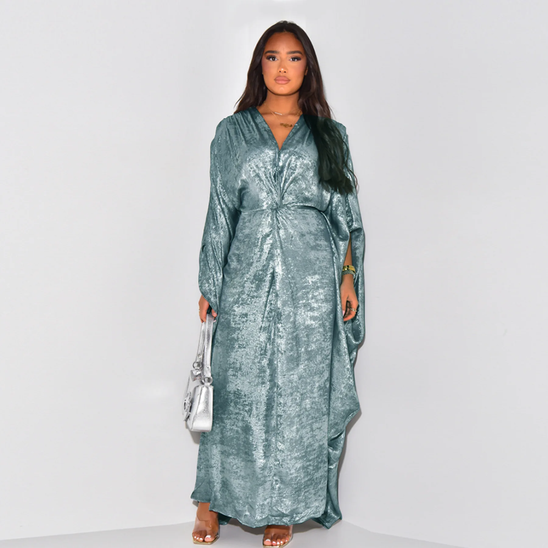 

Ramadan Eid Batwing Abaya Dubai Luxury Kaftan Muslim Dress Abayas for Women Kebaya Robe Caftan Marocain Femme Djellaba Vestidos