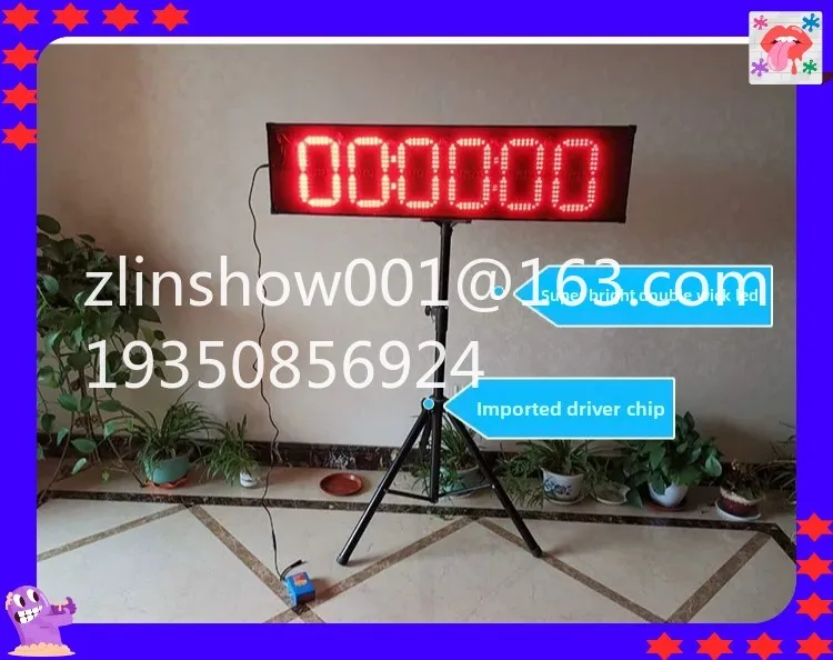 Electronic timer, basketball game reminder, rock climbing marathon, double-sided hand beat 1PCS