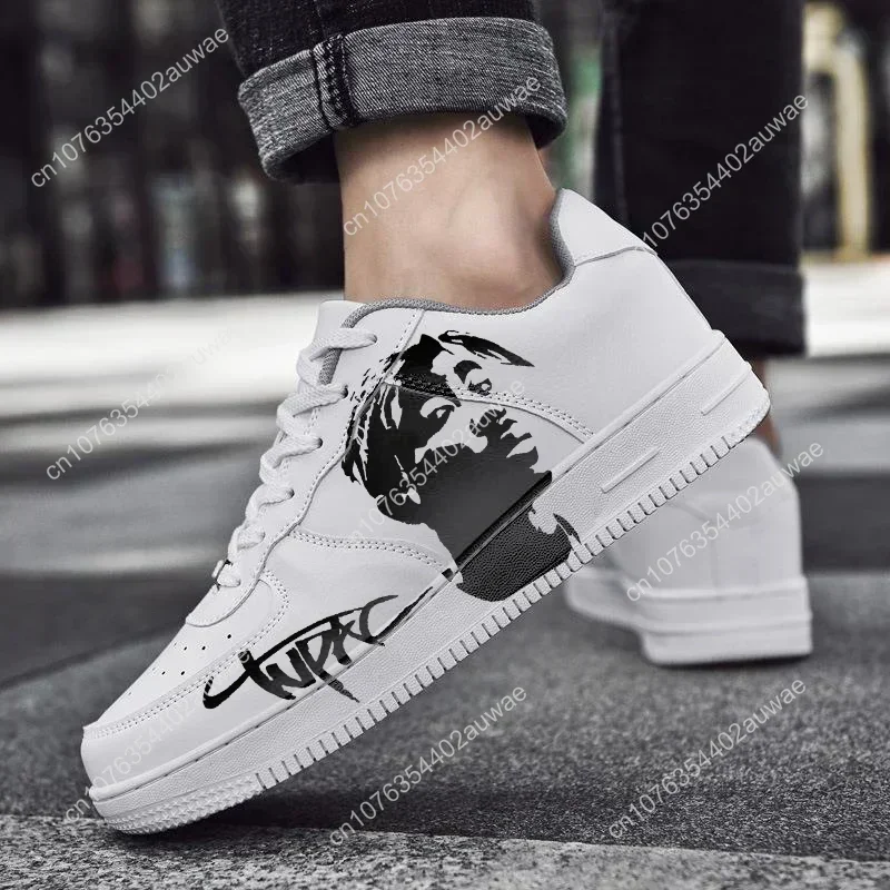 Tupac Rapper 2Pac Scarpe Mannen Donna Ontwerp Persoon Kui Scarpe Casual Piattaforma Maschile Sneakers Ragvas Casual Kateboarding 3