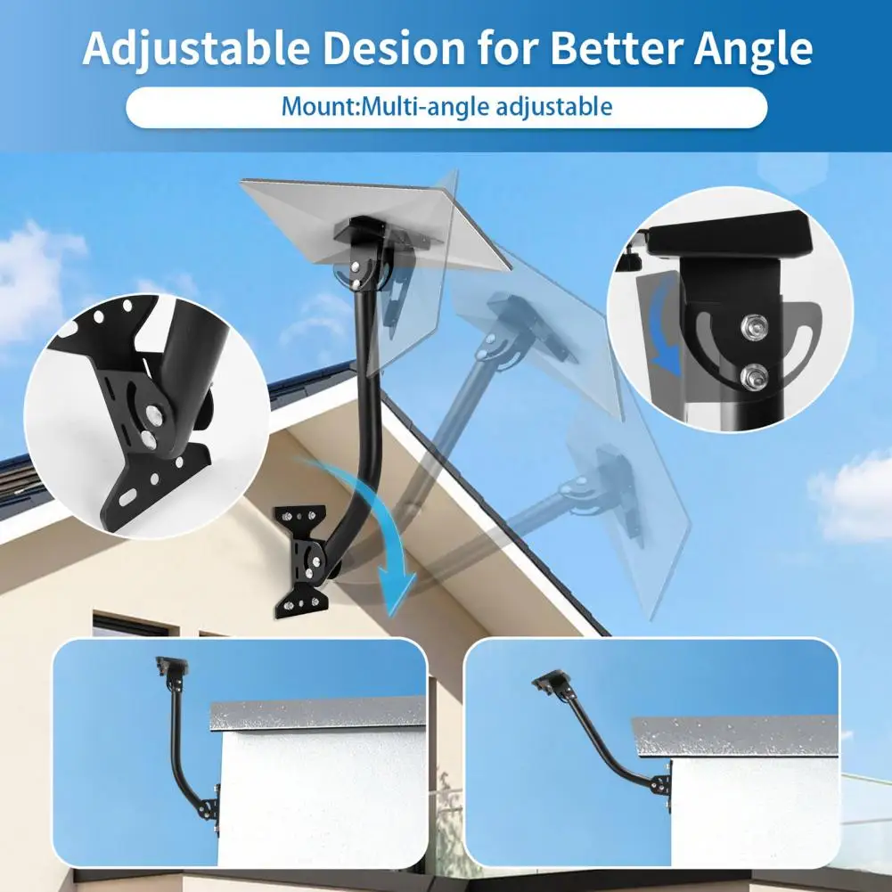 Weatherproof Solar Mount Terminal Plate Bracket for Roof Installation Weather Resistant Adjustable Angle Mount High-strength