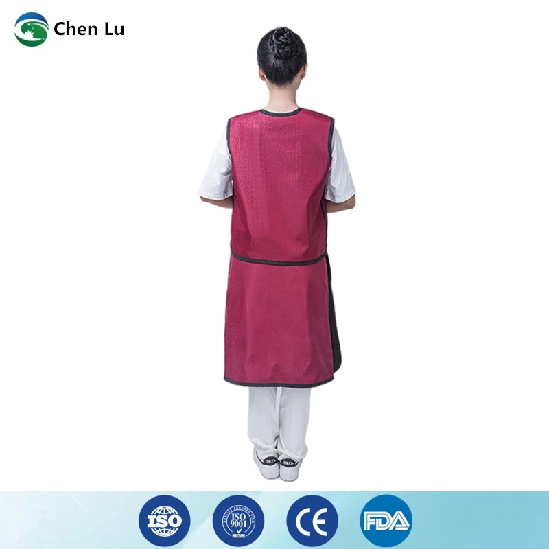 Recommend interventional surgery doctor with nuclear radiation protection 0.35mmpb double-sided super soft lead apron set