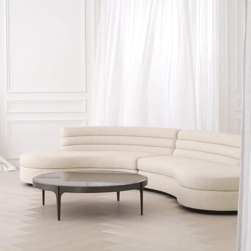 Sofa minimalist light luxury special-shaped arc creative living room home