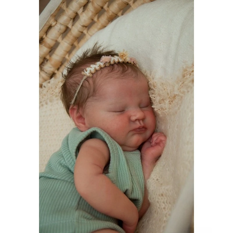 18inch Reborn Baby Doll Kit Quinlyn Limited Edtion  Unpainted Unfinished Bebe Reborn Kit with Cloth Body