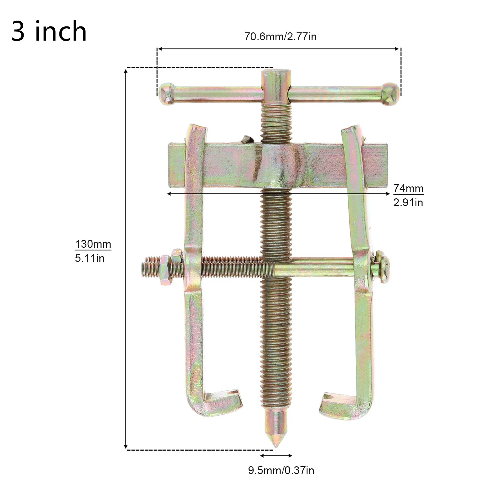 3/4 /6 inch 2 Backen Zahnrad Abzieher Mechaniker Lager Auto Lenkrad Entferner Lager Abzieher Rolle Schmieden Hoch leistungs Werkzeug maschine