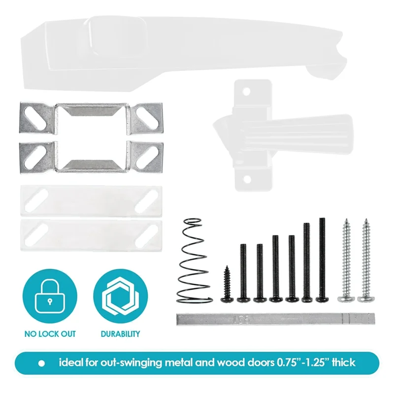 ABZV-Screen And Storm Door Closer Kit, Closer For Heavy Storm Doors Screen And Storm Door Push Button Latch Set