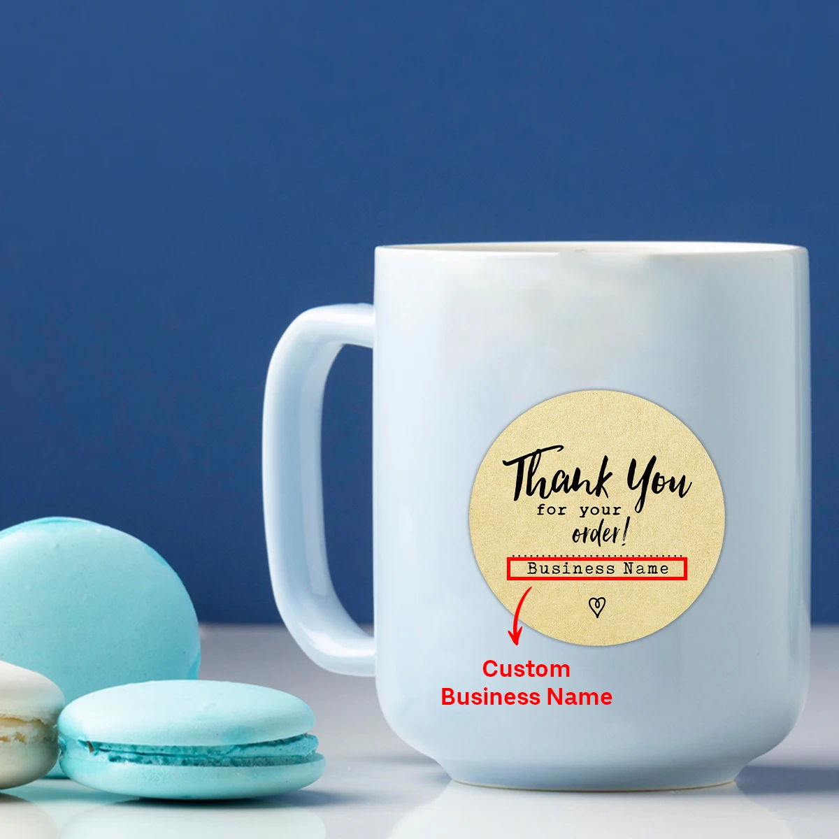 120 قطعة-10 أوراق ملصقات شكر مستديرة مخصصة ، اسم عمل شخصي ، ملصق ورق كرافت لطلب الأعمال الصغيرة ، هدية حفلة #5