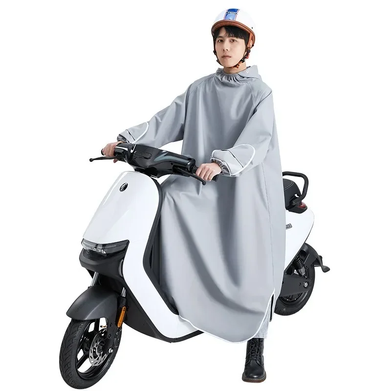 Impermeabile monopezzo monopezzo per moto elettrica Abbigliamento da ciclismo per donna da uomo Poncho antipioggia lungo per tutto il corpo Abbigliamento antipioggia per esterni