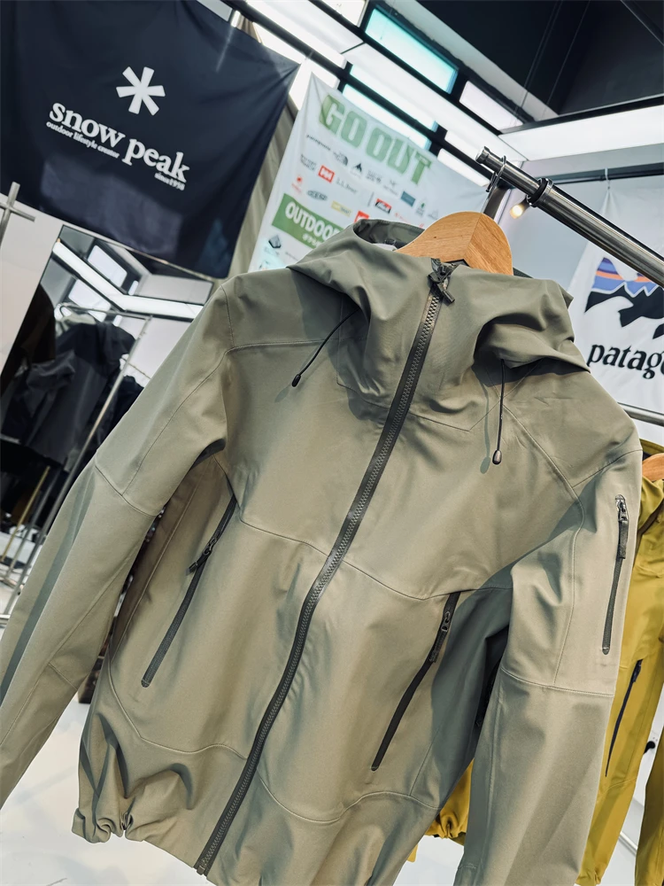 Unisex Hard  Jacket EPT Membrane Waterproof Breathable Fabric Zipper Underarm Men's Women's Universal Spring Autumn Winter