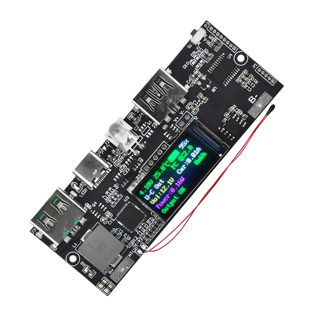 

ABNJ 22.5W PD Color Screen Bidirectional Super Fast Charging Mobile Power Module Circuit DIY Motherboard 5V 4.5A with L Port