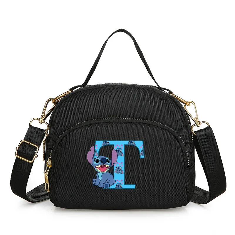 Disney-Sac à main avec lettres anglaises CAN o & Stitch A-Z pour femme, mini sac à main pour femme, sac grill décontracté, sac à bandoulière Kawaii, nouvelle mode