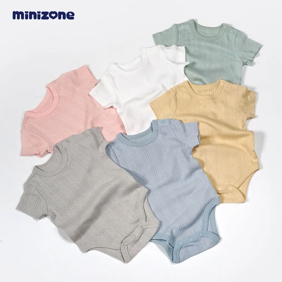 Baby short-sleeved onesie summer new fart coat baby pure cotton triangle Romper thin climbing suit