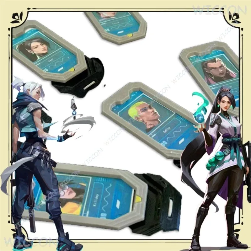 CyValorant وكيل جيت رايز نيون رينا سيج ID شارة تأثيري ملحق مخصص اسم لعبة البضائع الرسمية ألعاب مكافحة الشغب المقتني