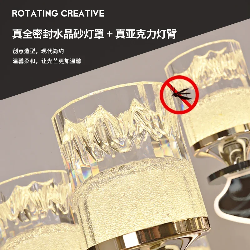 Woonkamer kristallen lamp licht luxe sfeer moderne eenvoudige restaurantlamp