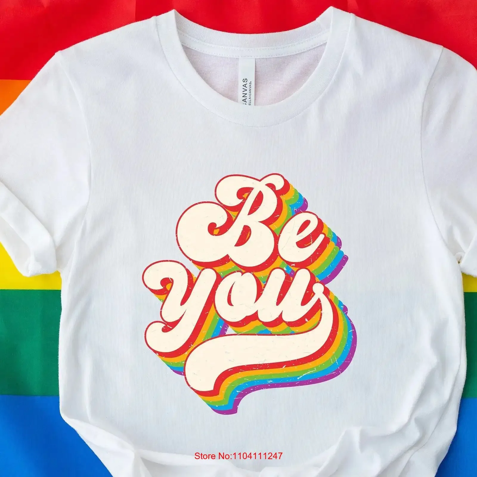 Be You T Shirt Funny LGBT pride rainbow LGBTQ gift gay Lesbian shirts lbgtq vintage Washed fashion Breathable Soft Casual