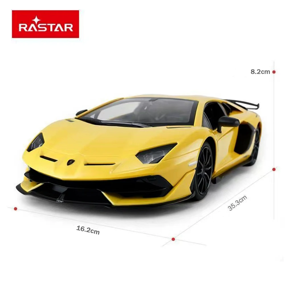 RASTAR Lamborghini Aventador SVJ RC Car 1:14 Remote Control Car Model LED Lights Auto Machine Vehicle Toy Gift For Adults