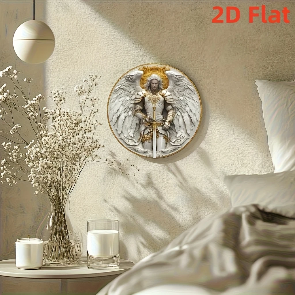 Archangel Michael 2D Metal Wall Art, 8\