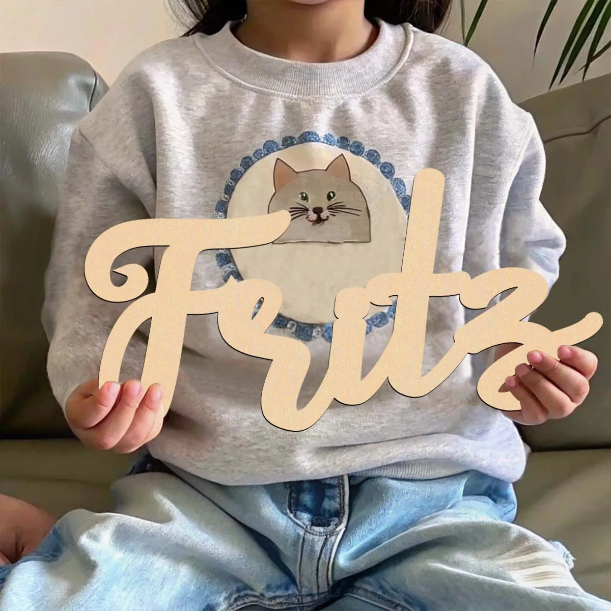 1 قطعة فريتج طويل الأمد مثال نص مخصص ديكور خشبي علامة مقطوعة بالليزر علامة خشبية ديكور فريد لغرفة النوم