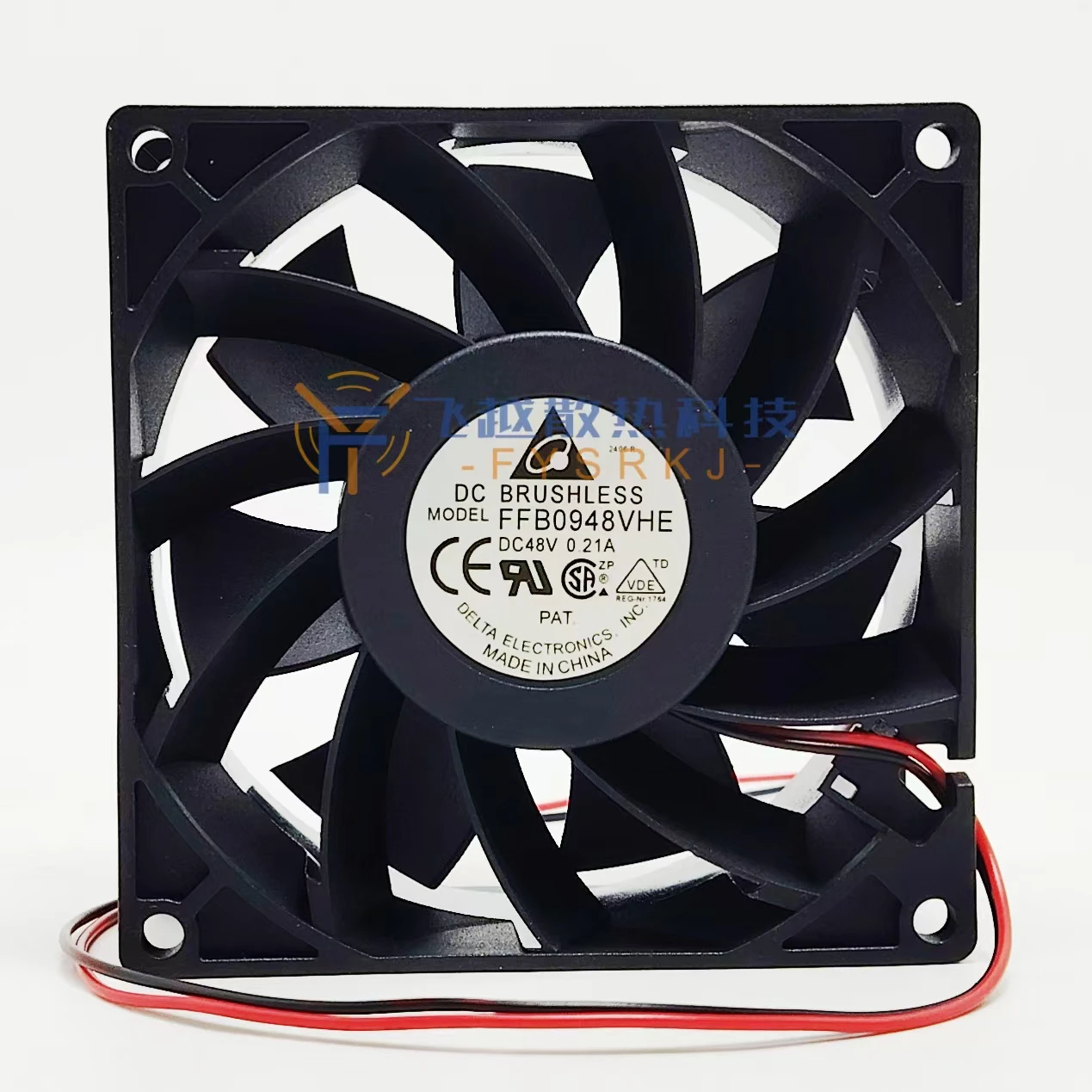 

Delta FFB0948VHE DC 48 В 0,21 А 92x92x38 мм 2-проводной охлаждающий вентилятор для сервера