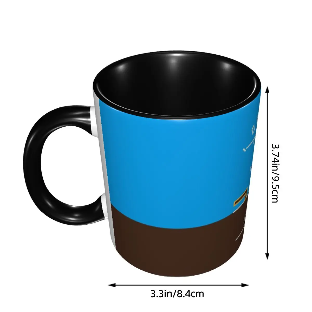 DIY Attitude Indicator Ceramic Mugs Custom Flight Pilot Airplane Aviation Aviator Coffee Cup Creative Gift