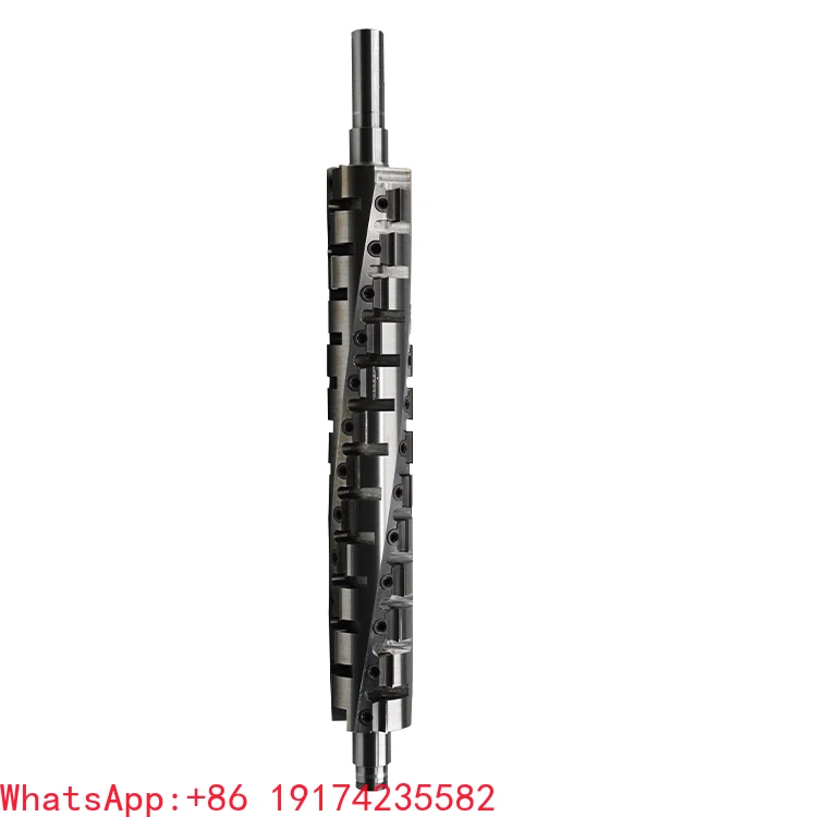 

Carpentry Wood Work Customized Planer Spiral Cutterhead Woodworking Machinery Parts Helical Roller Cutter Head for Timber