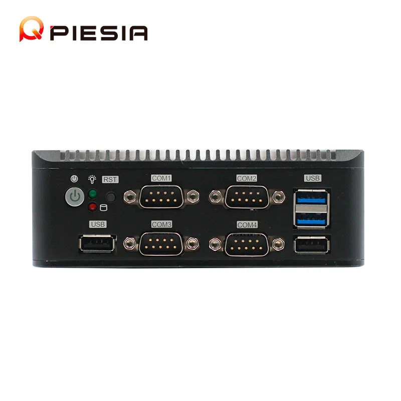Piesia Pc Mini Computer Desktop Thin Client Dual Display Fanless Intel Celeron J4125 J6412 J1900 Quad Core 16GB Ram Mini Pc
