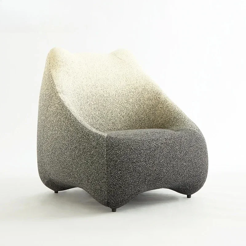 Chinchilla Lounge Chair French Cream Wind Living Room Lamb Fleece Single Sofa Swivel Chair
