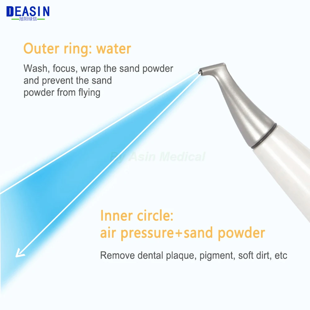 Dental Air Polisher Sandblasting air prophy handpiece air flow teeth whitening cleaning air water sander gun for kavo coupler