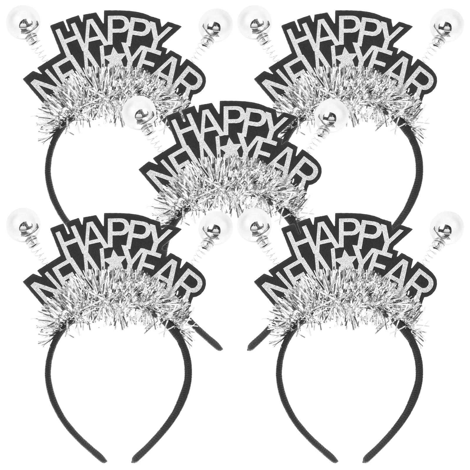 

5pcs NewYearHeadband WomenHairband FestivalParty Accessories StylishRibbon Decorations UniquePhotoProps SpringCelebration