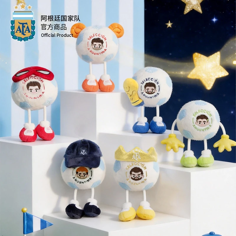 

In Stock World Cup 2026 USA Canada Mexico Argentina National Team Soccer Plush Doll Blind Box Football Fan Collectible Gift