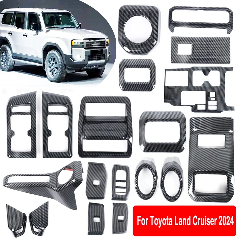 

For 2024 Toyota Land Cruiser 250 Prado LC250 Left and Right Air Conditioning Vent Decoration Cover Interior Accessories