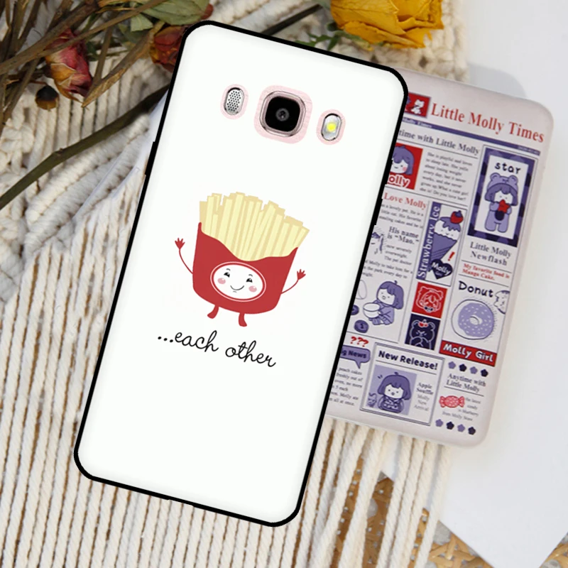 BFF Best Friends Burger Fries Funny Phone Cover For Samsung J3 J7 J5 2016 A5 A3 2017 J4 J6 A6 A8 Plus A7 A9 J8 2018 Case Capa