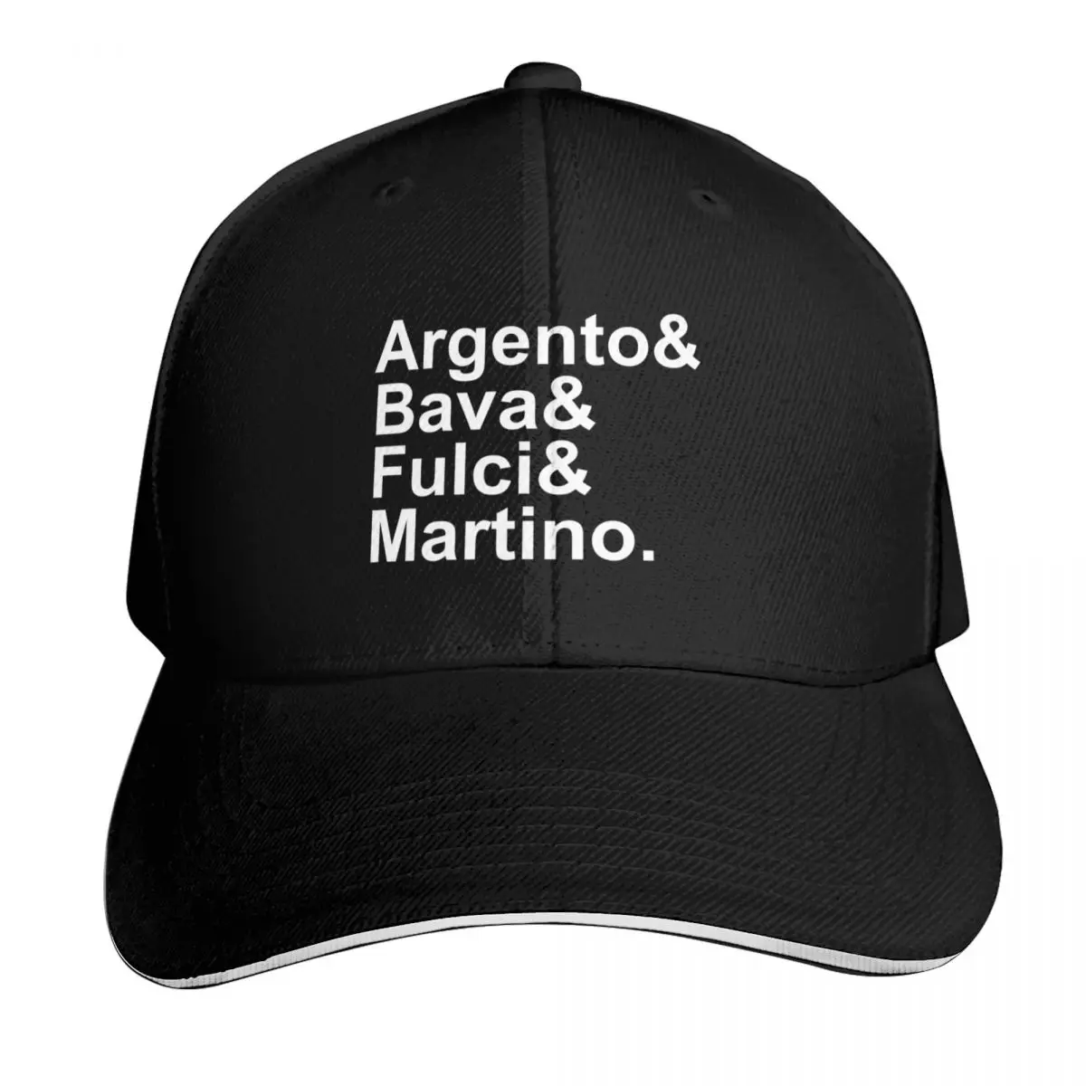 italian horror directors 4 Baseball Cap Contrast Two Tone Brim Snapback Flat Bill Strapback Dad Hat