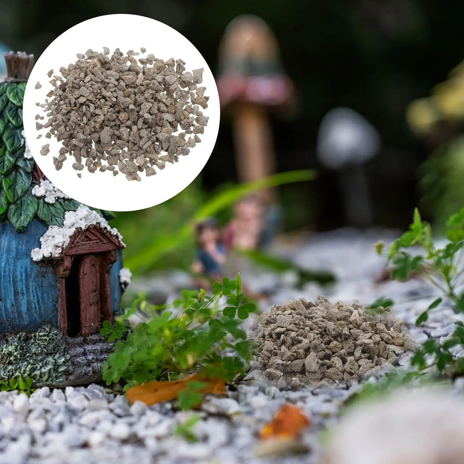 

20x12cm Basing Micro Landscape Micro Landscape Stones Decoration Stones Mini Scenery Aquarium Natural Pumice Gravel